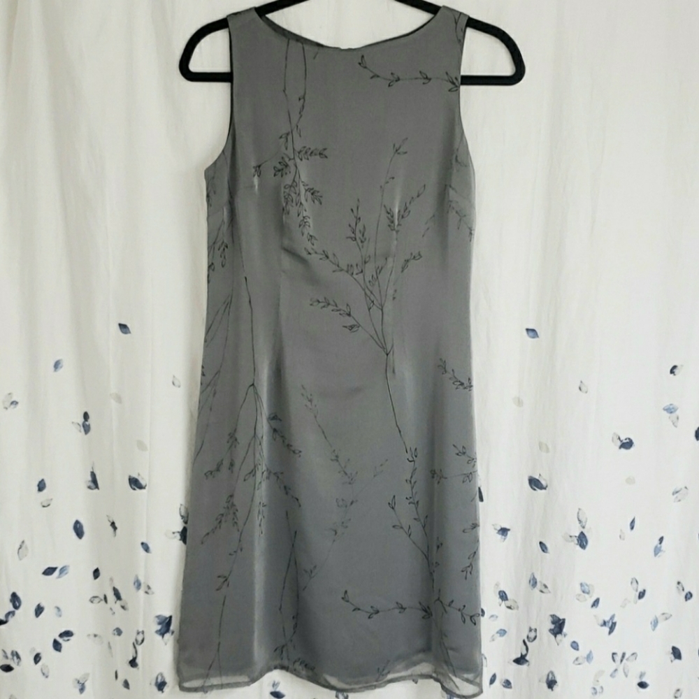 Old Navy Sleeveless Boat Neck Midi Dress Gray Size 2